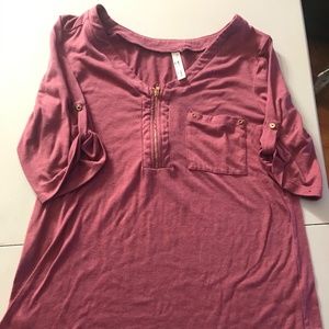 Large Dressy Woman Pinkish, Purplish Blouse